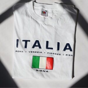 Vintage Italia Logo White T-Shirt